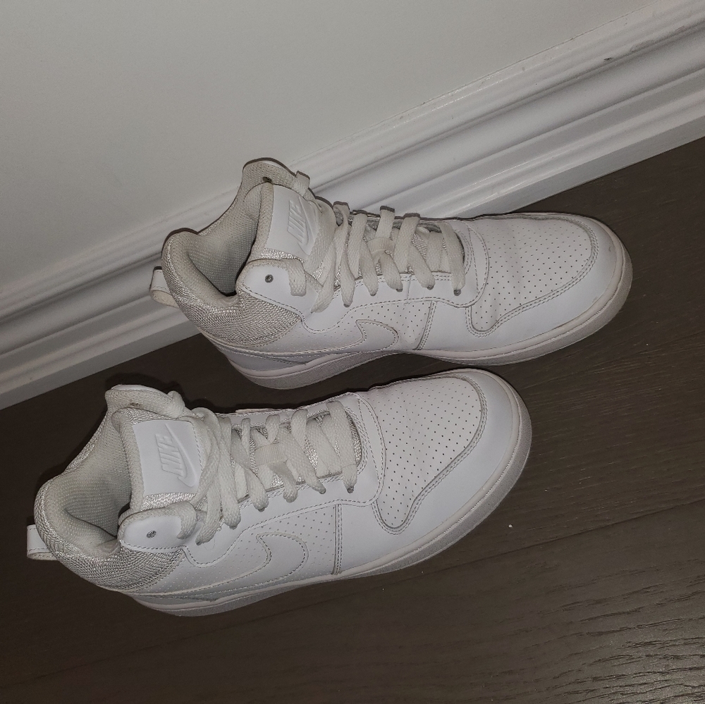 All white Nike